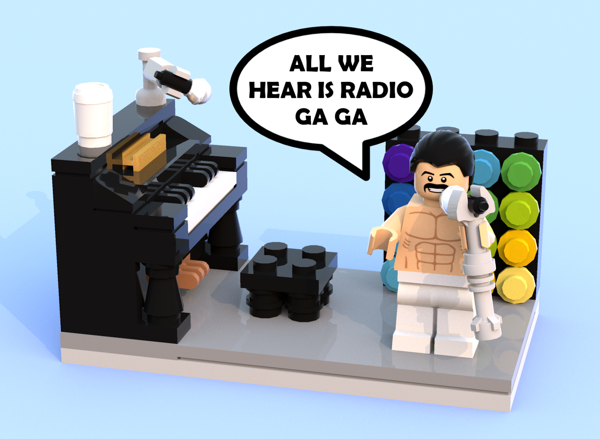 Freddie mercury 2024 lego minifigure