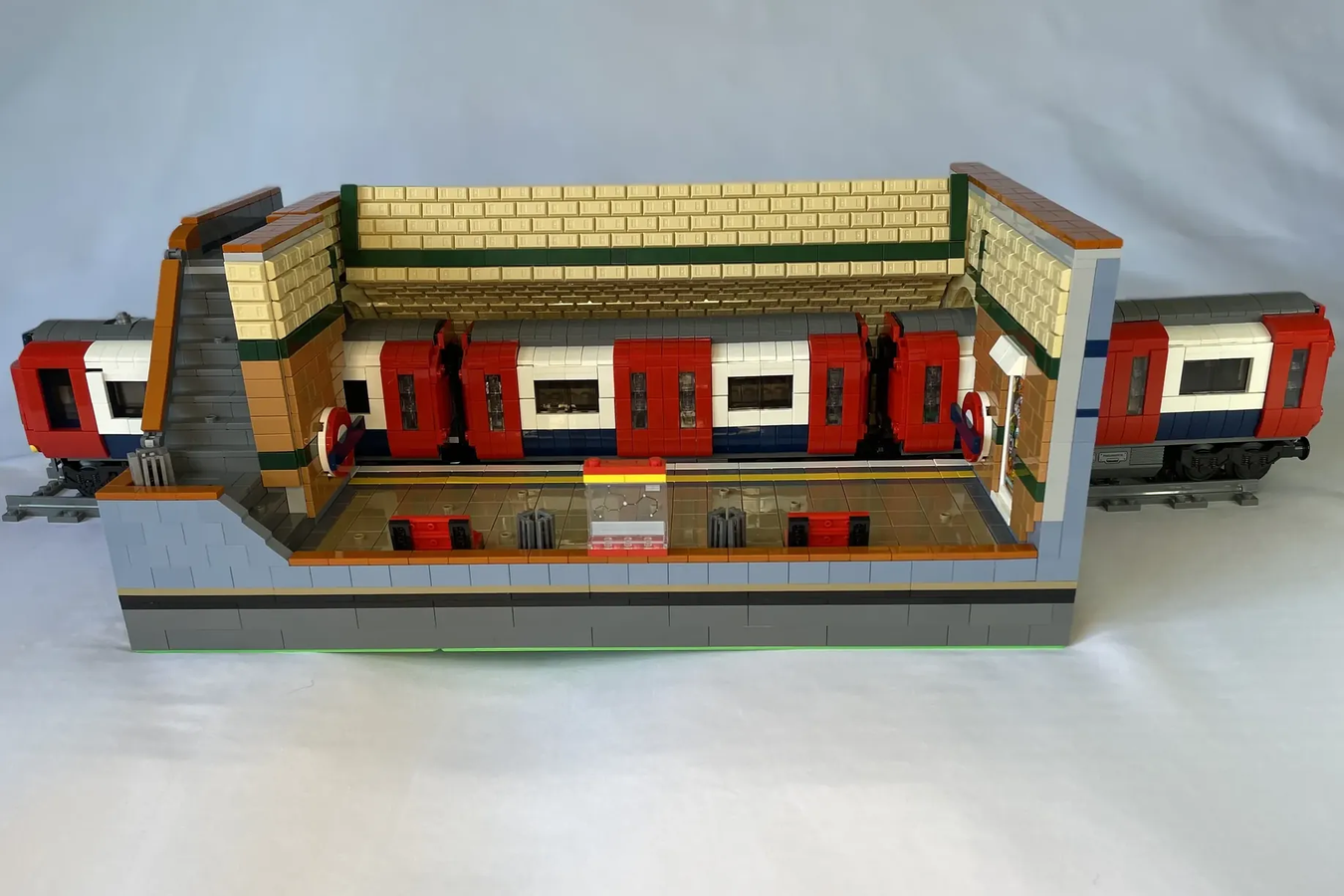 Lego store tube train