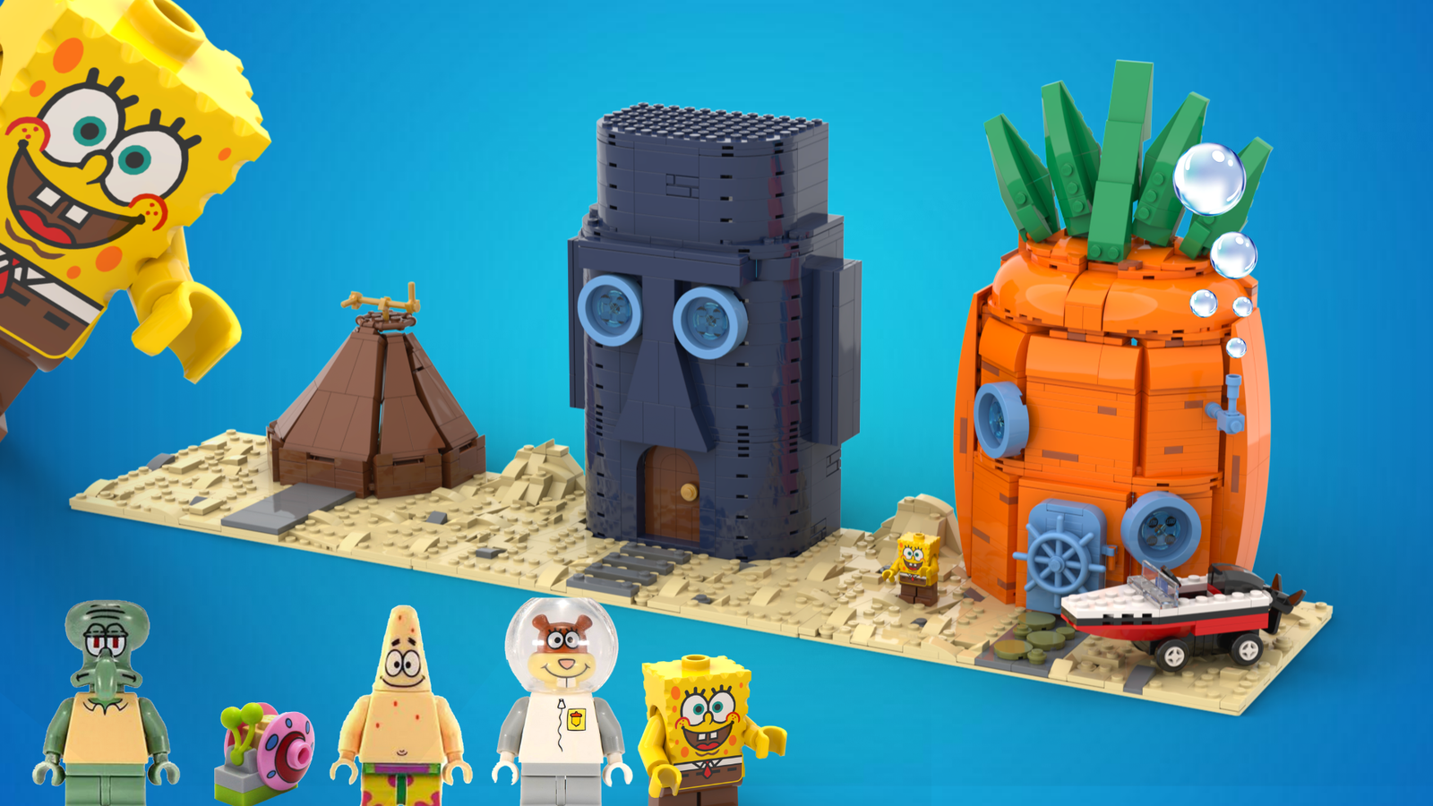 Lego spongebob hot sale gary