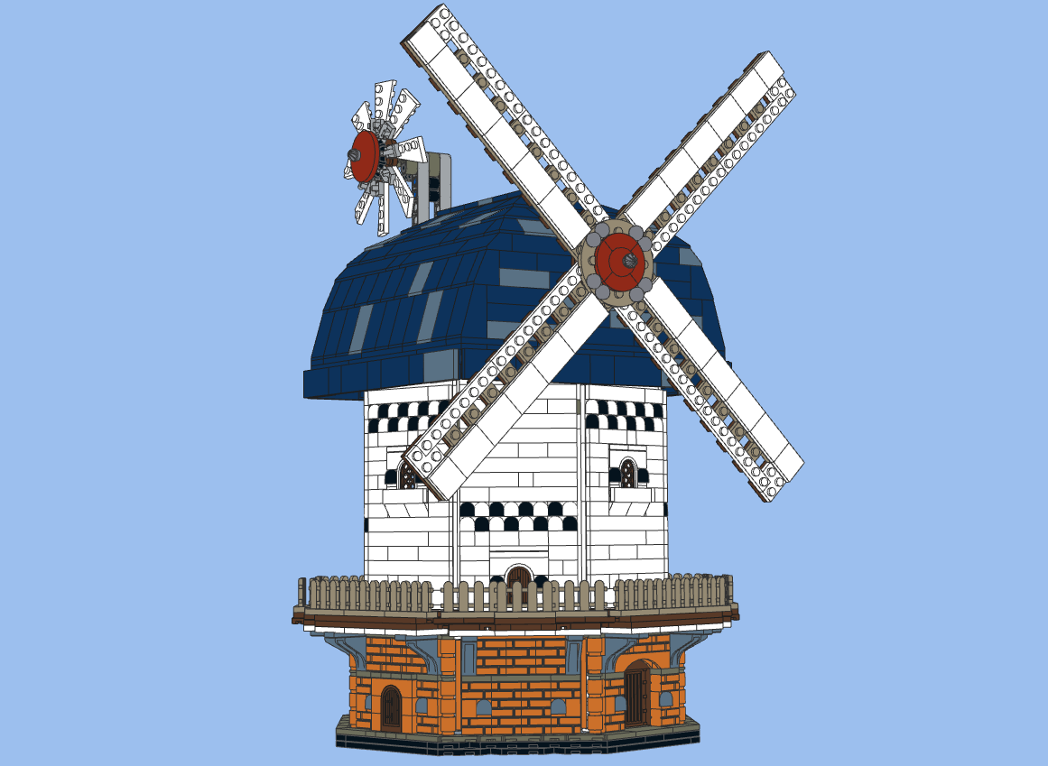 minecraft modern windmill