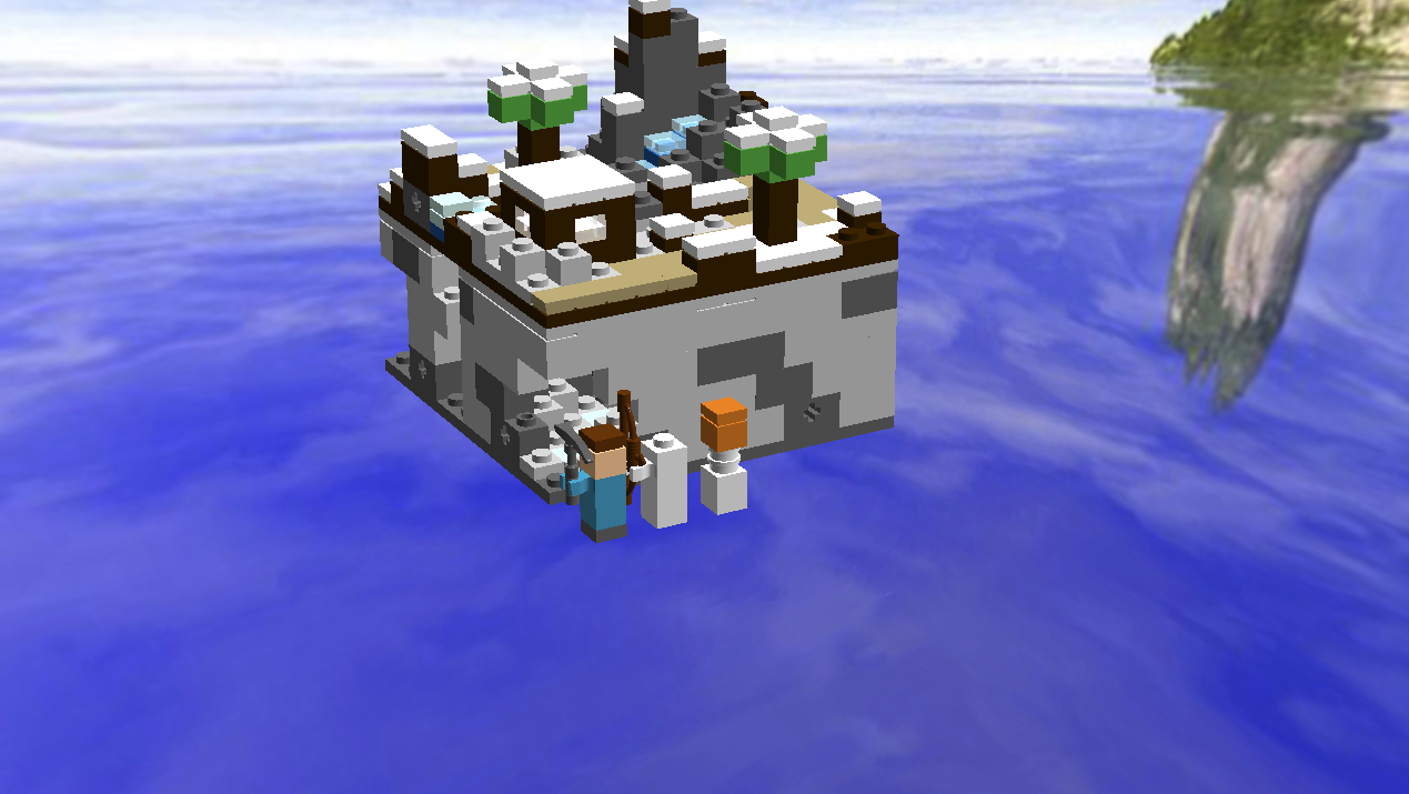 LEGO IDEAS Minecraft Micro World Snow Biome