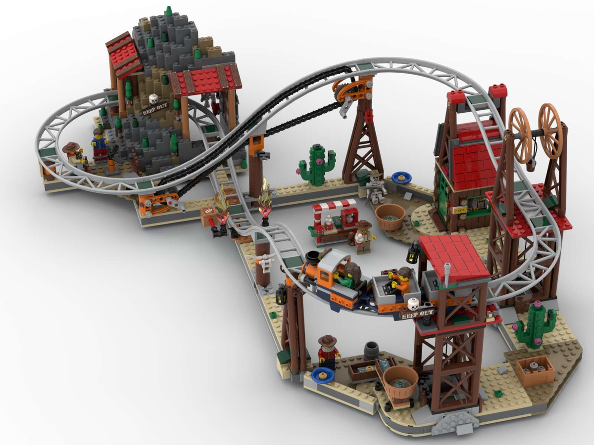 Lego roller 2024 coaster train