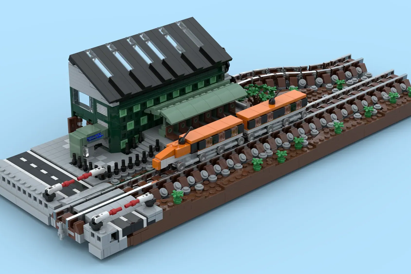 LEGO IDEAS Miniature Train Station Workshop