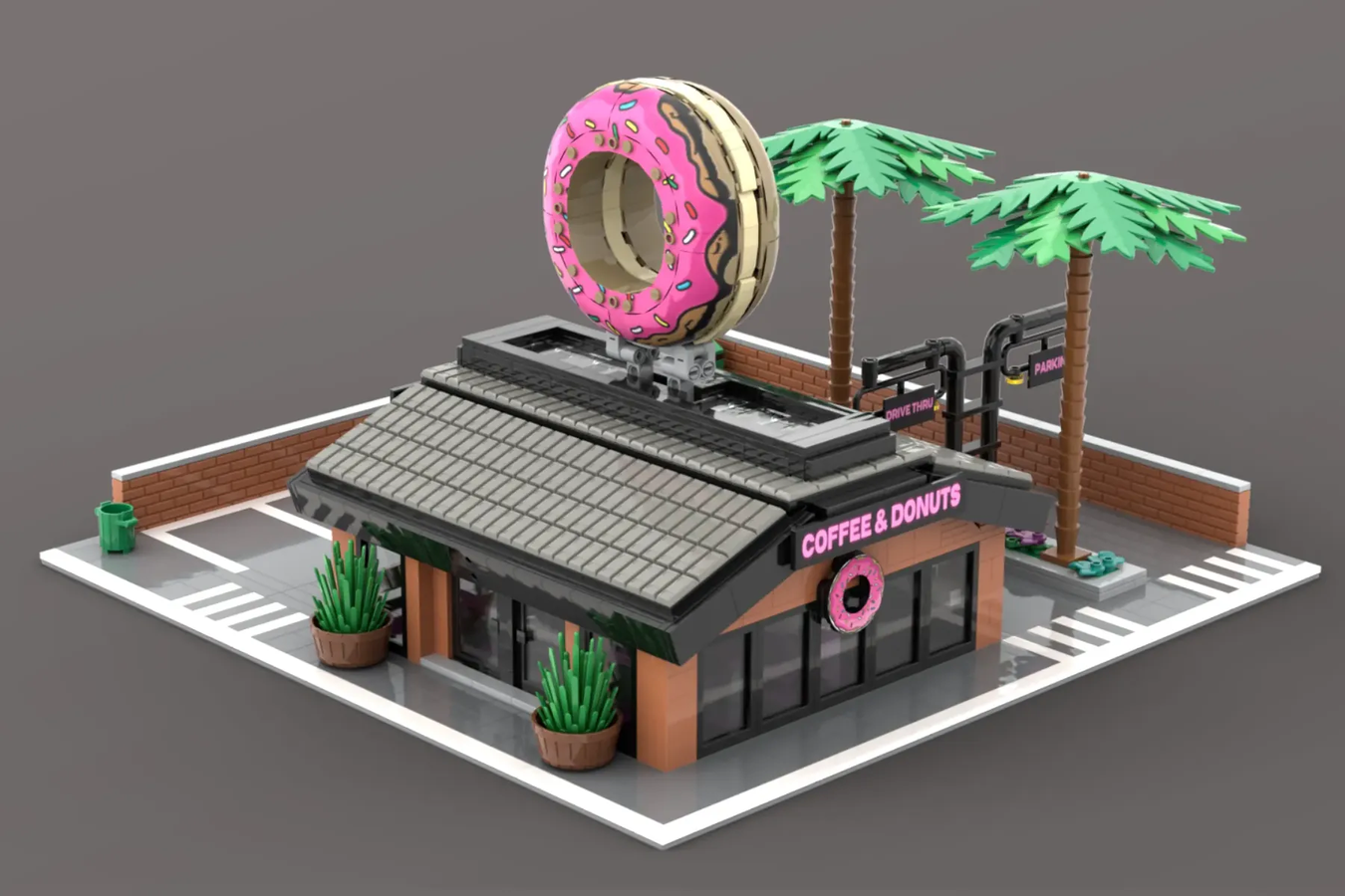 Dan's Custom Donut Shop (for your LEGO town) – DADVENTUREDAN