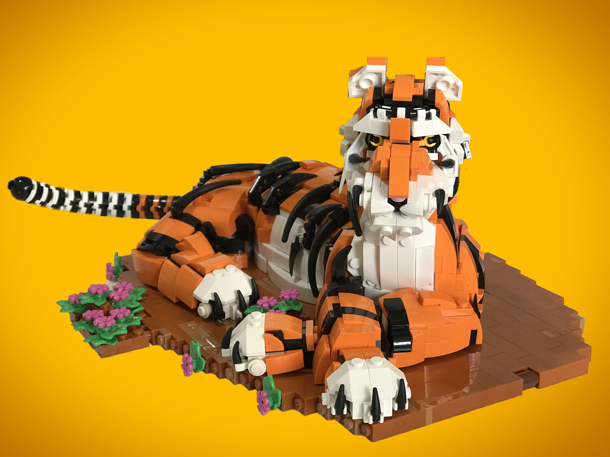 tiger rescue lego friends