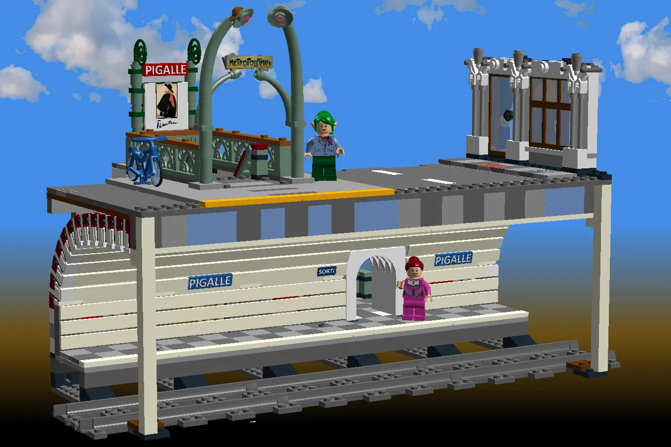 LEGO IDEAS - French station .Gare française