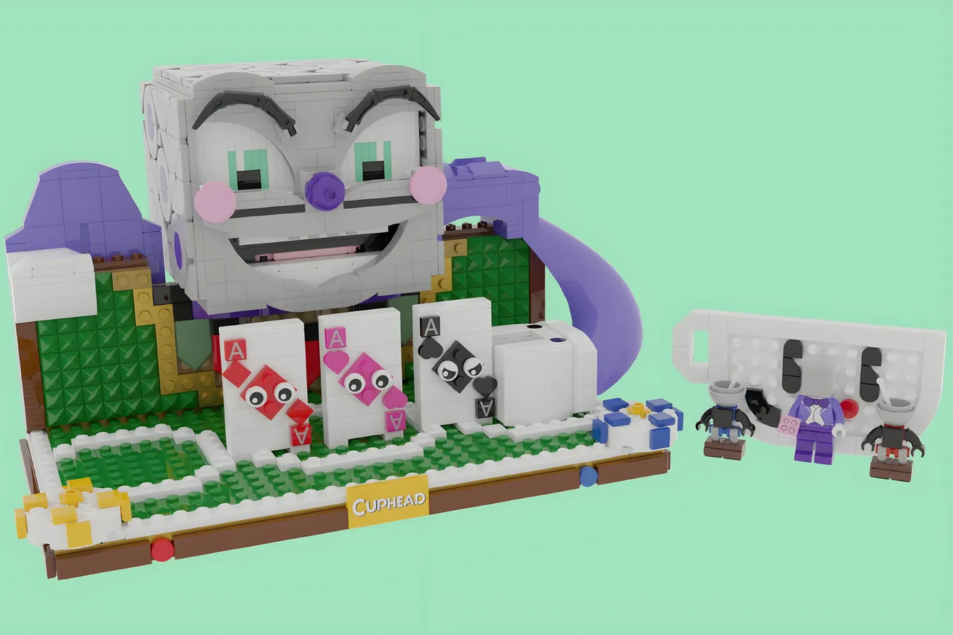 Lego Ideas Knockout Its Cuphead And Mugman Vs Mr King Dice 5879