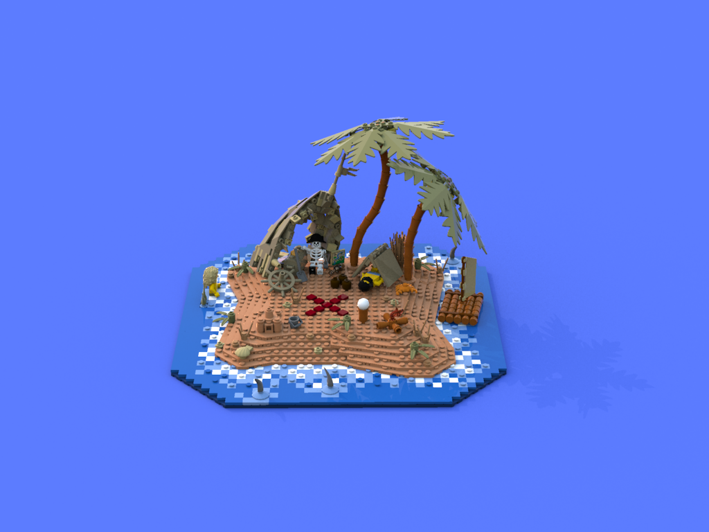 Lego sales desert island