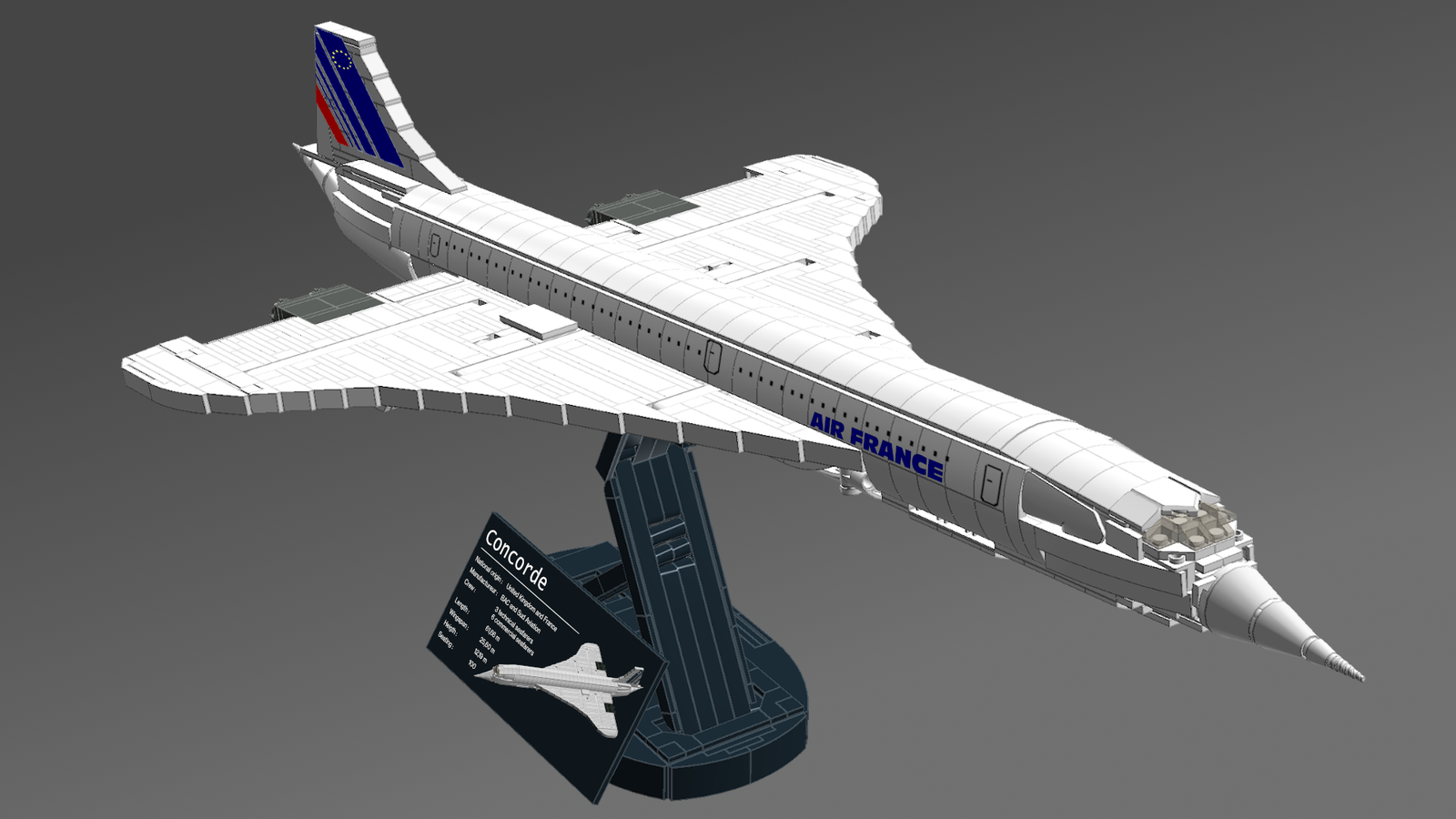 LEGO MOC Concorde Air France/British Airways (Lego mini) by