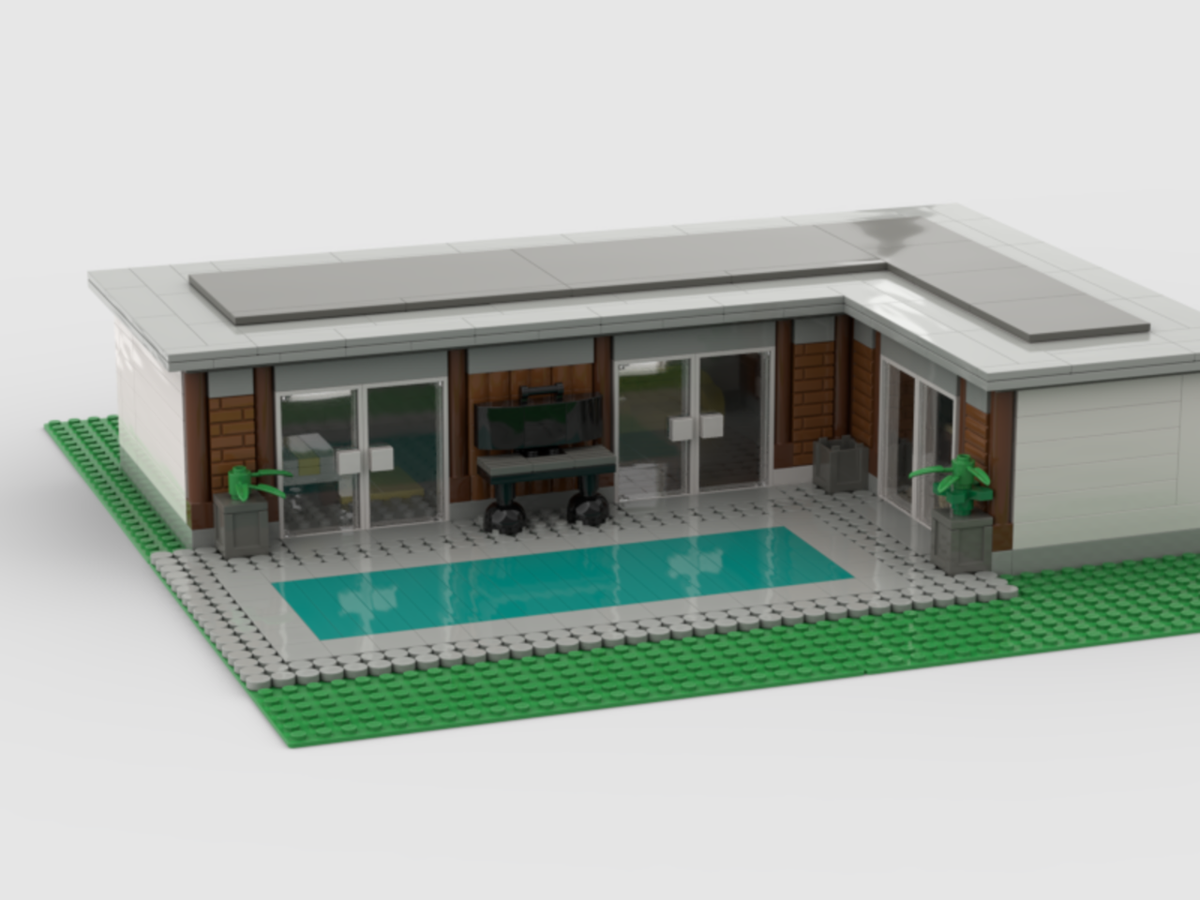 Lego house sales with pool