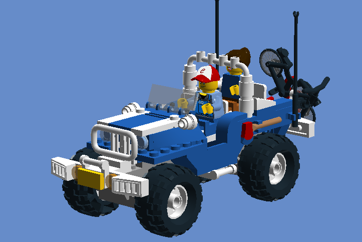 Lego blue jeep outlet