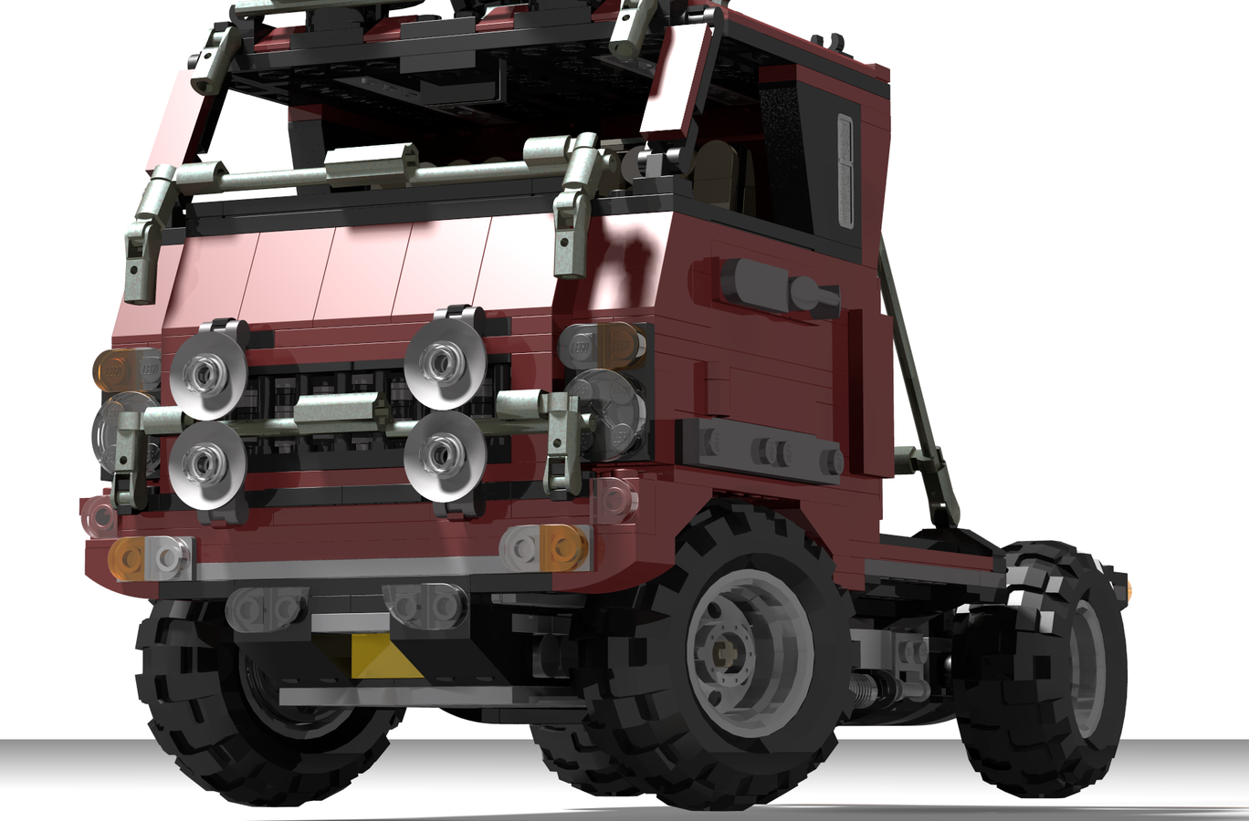 Lego technic red discount truck