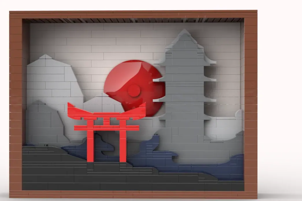 LEGO IDEAS Japan Landscape Diorama