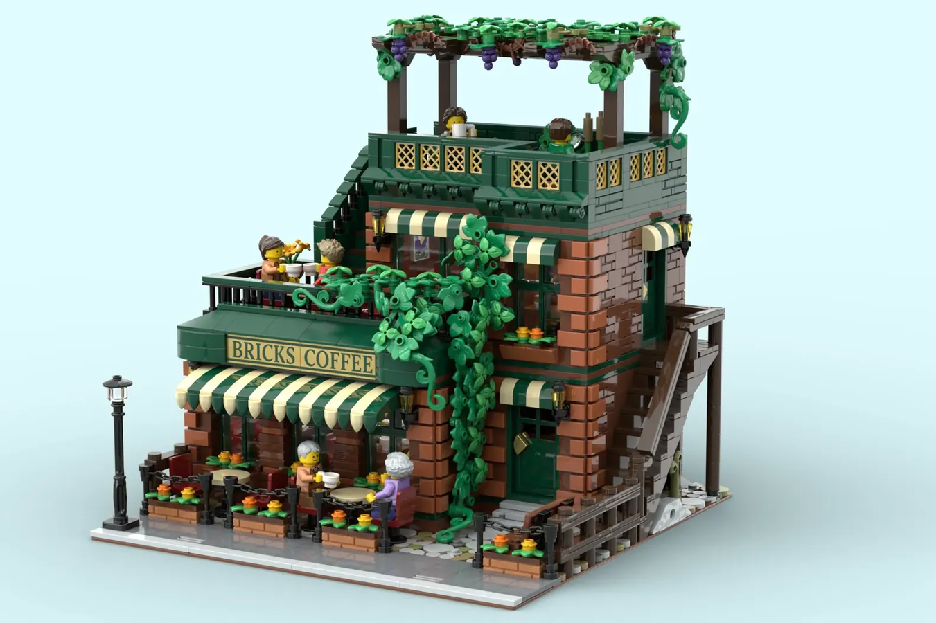 Lego store city cafe