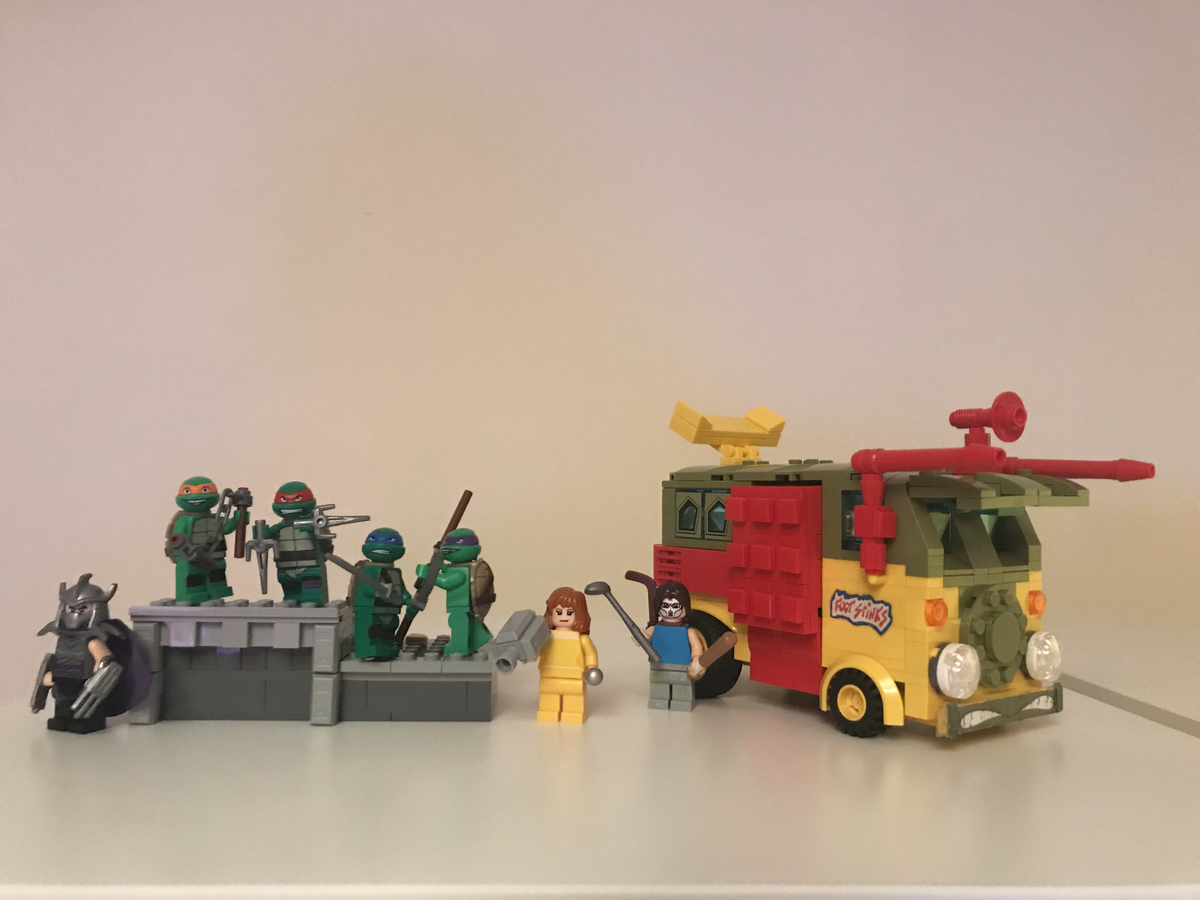 Tmnt lego van sale