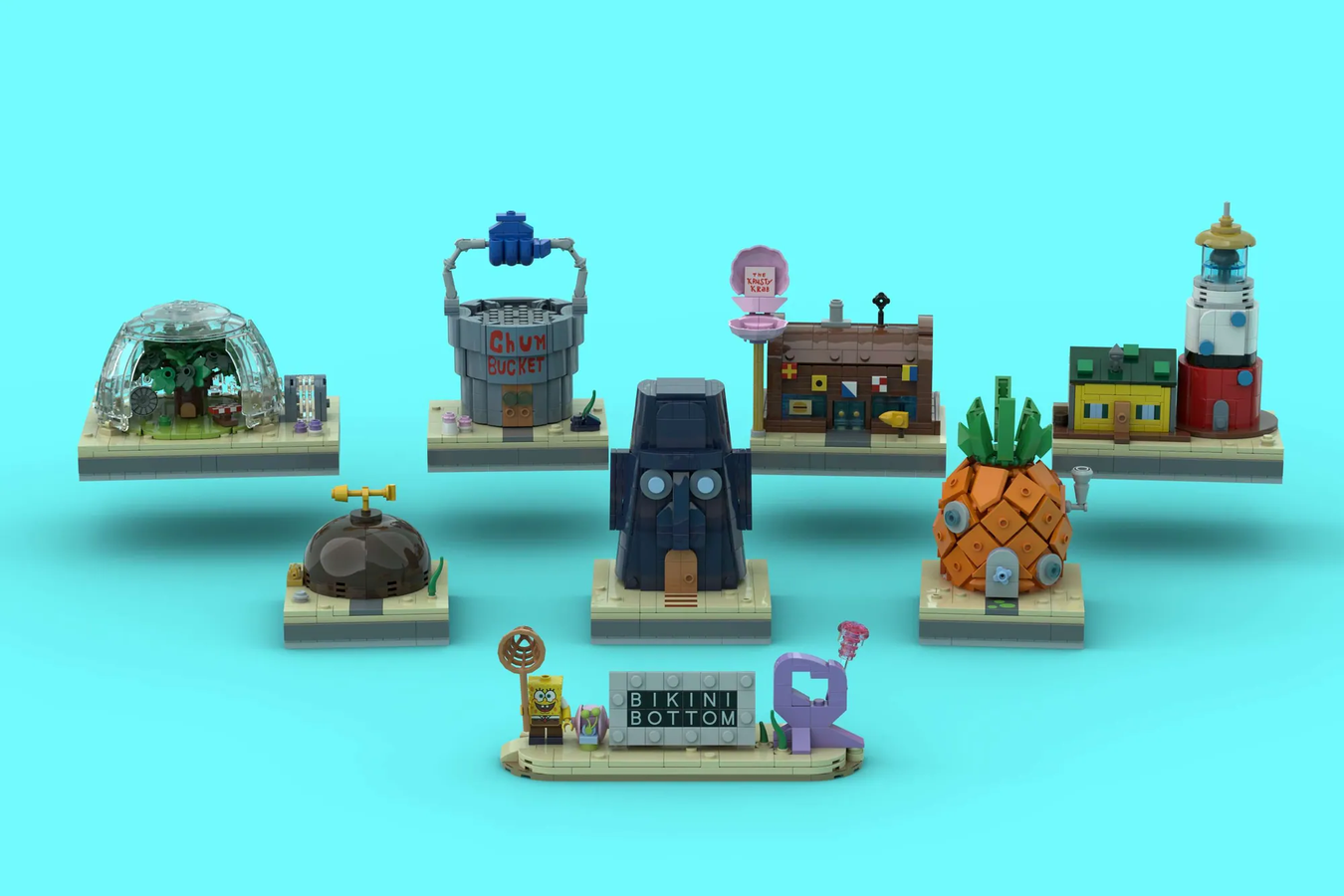 Lego Ideas Spongebob Squarepants Bikini Bottom Icons