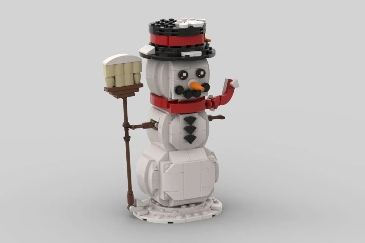 LEGO IDEAS Snowman With Hat and Broom