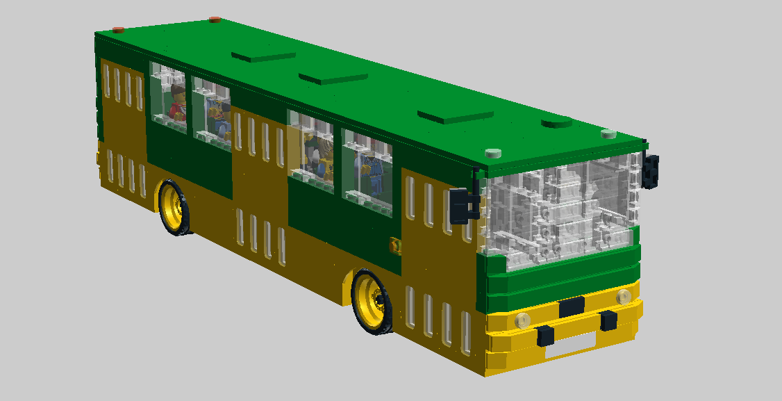 LEGO MOC 1976 Ikarus 260 City bus by SpeedHunCreations