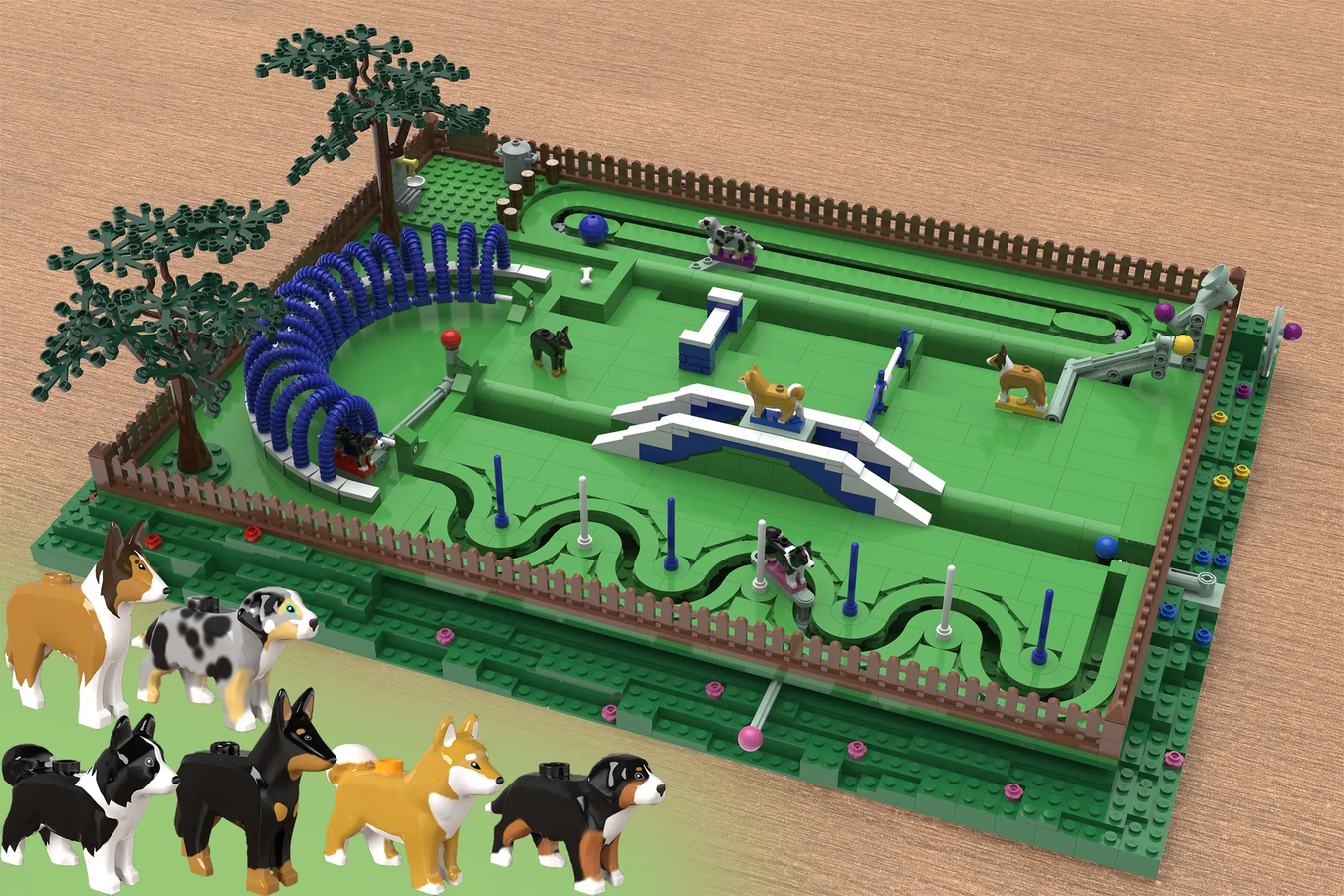 LEGO IDEAS - Dogs' Fun Park - Playable Dog Run