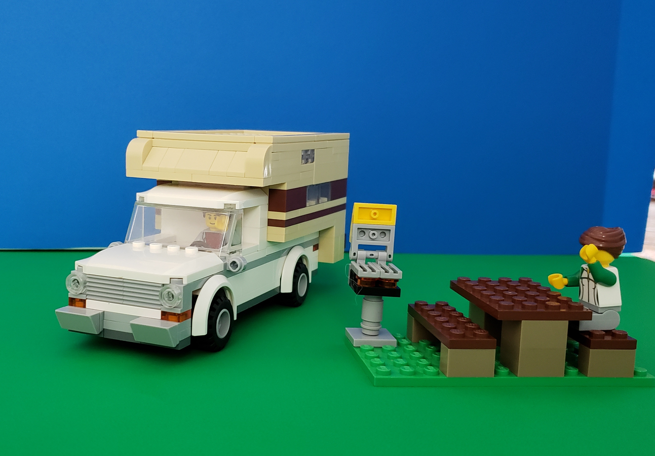 lego pickup truck camper