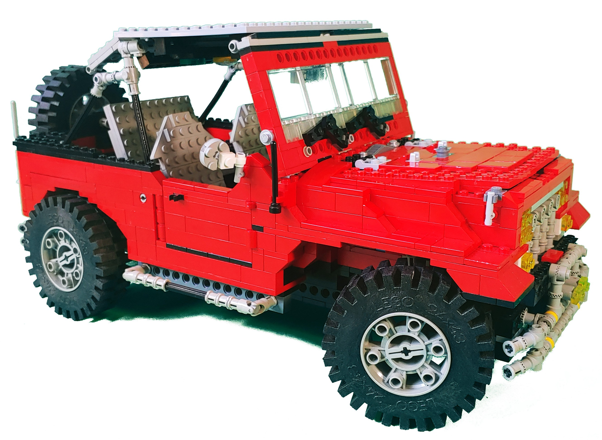 Lego best sale red jeep