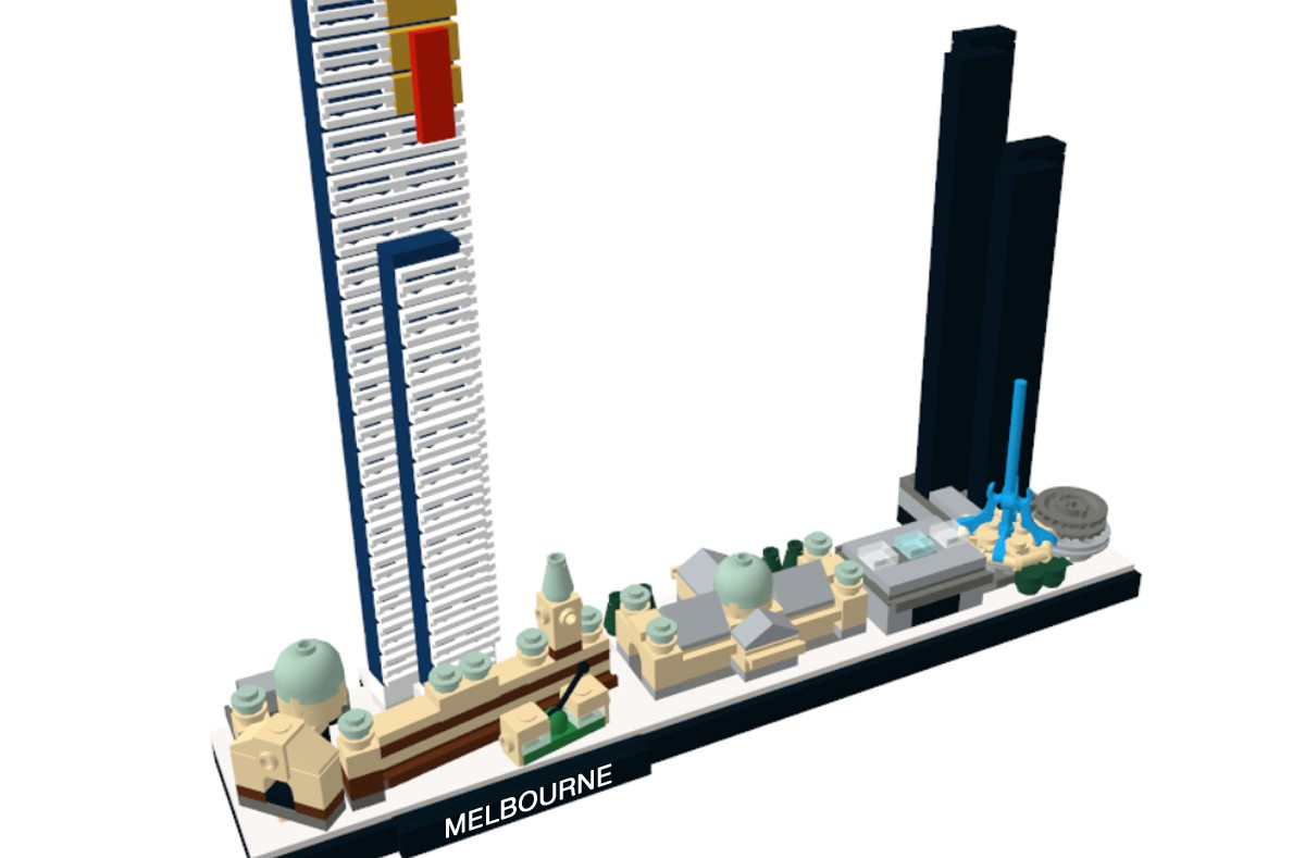 LEGO IDEAS Lego Architecture Skyline Melbourne, Australia.