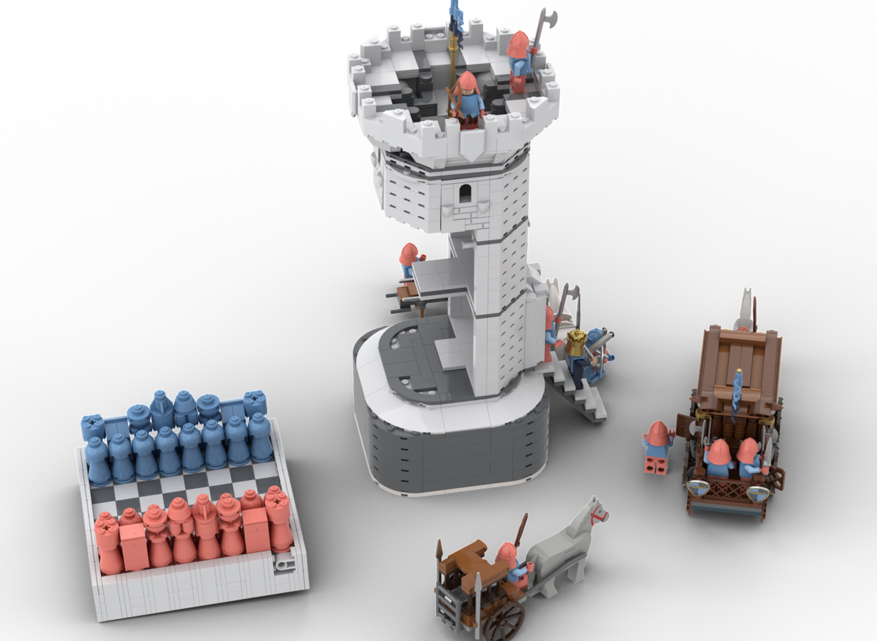 lego castle chess set