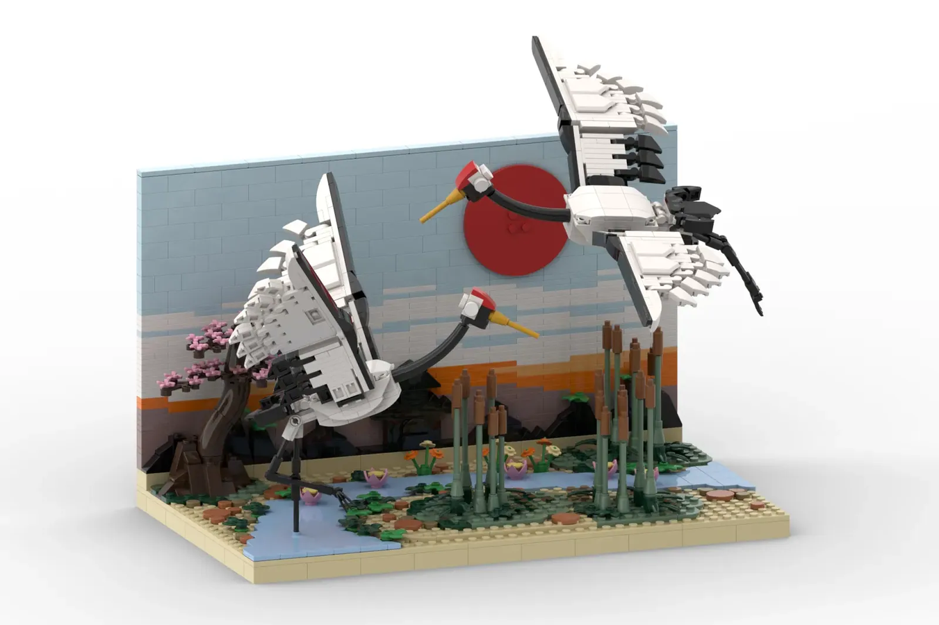 LEGO IDEAS - Japanese Red-Crowned Cranes