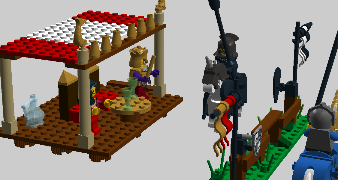 Lego jousting store