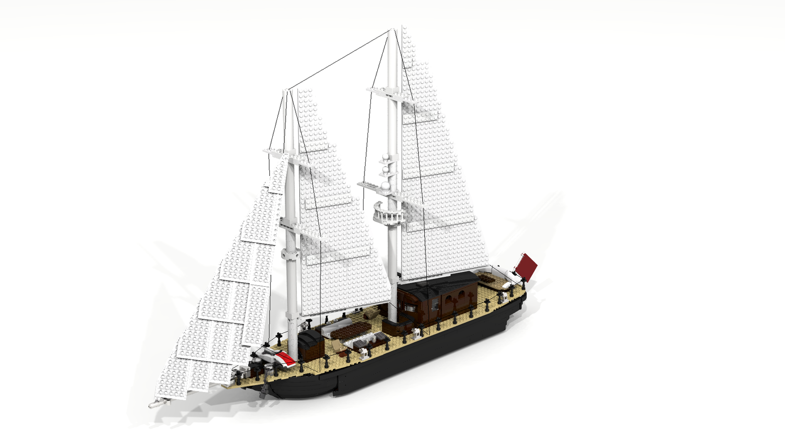 Lego store sailing yacht