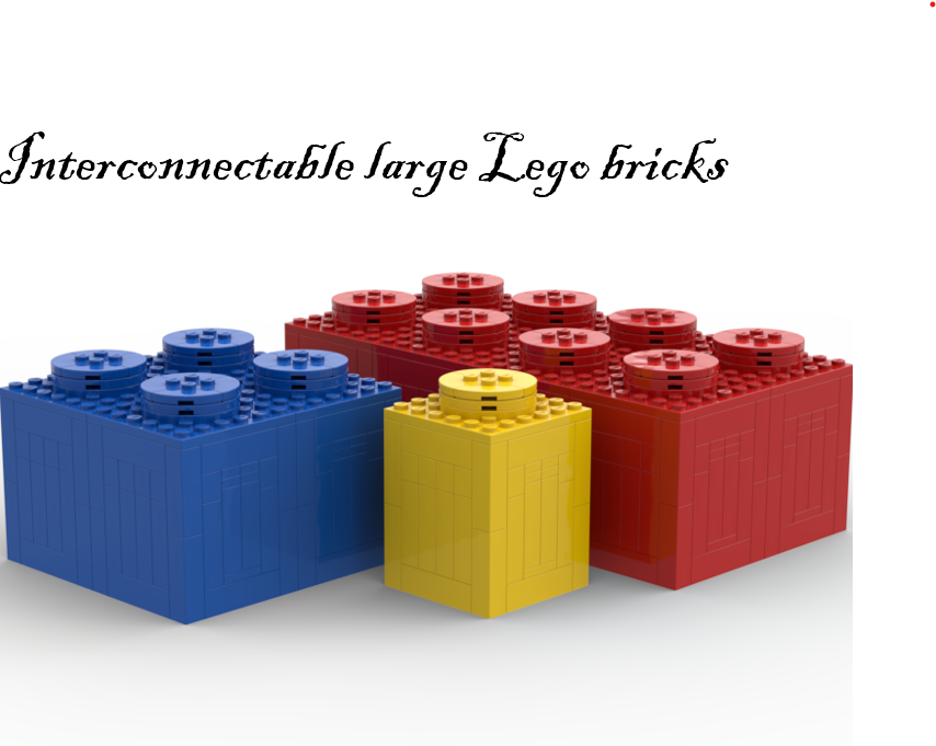 rubber lego bricks