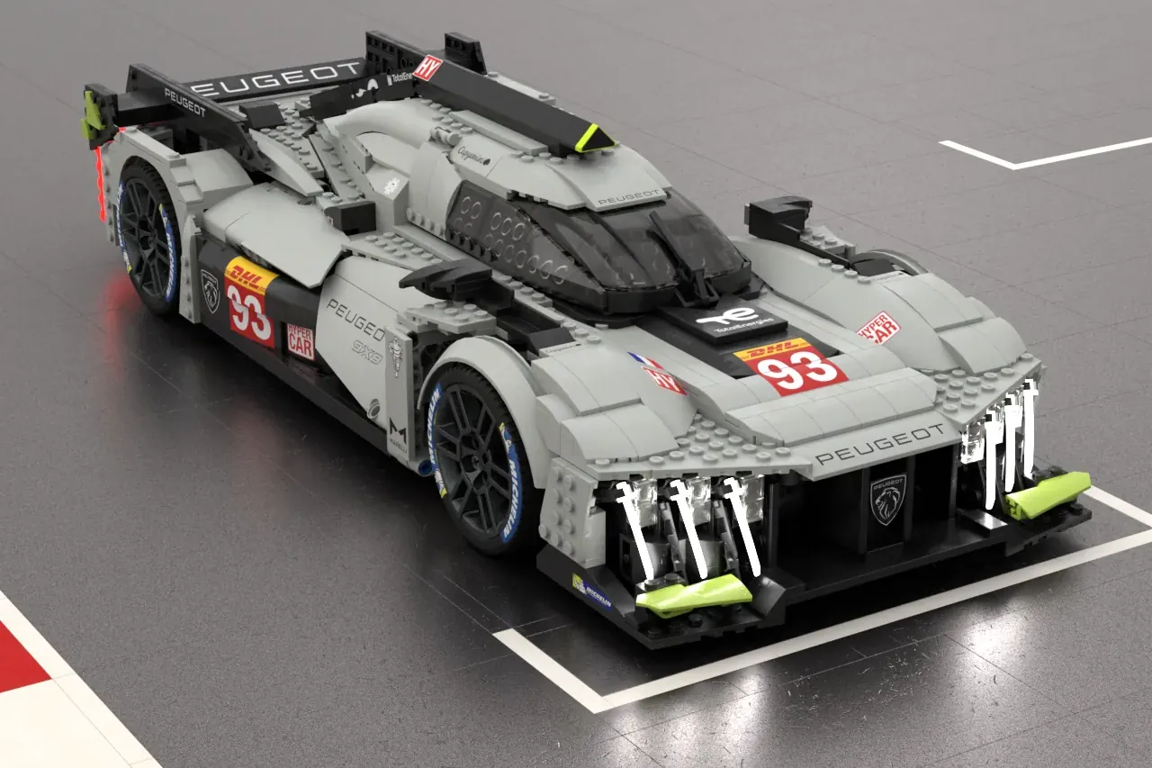 Here's how they made the Lego Peugeot Le Mans car