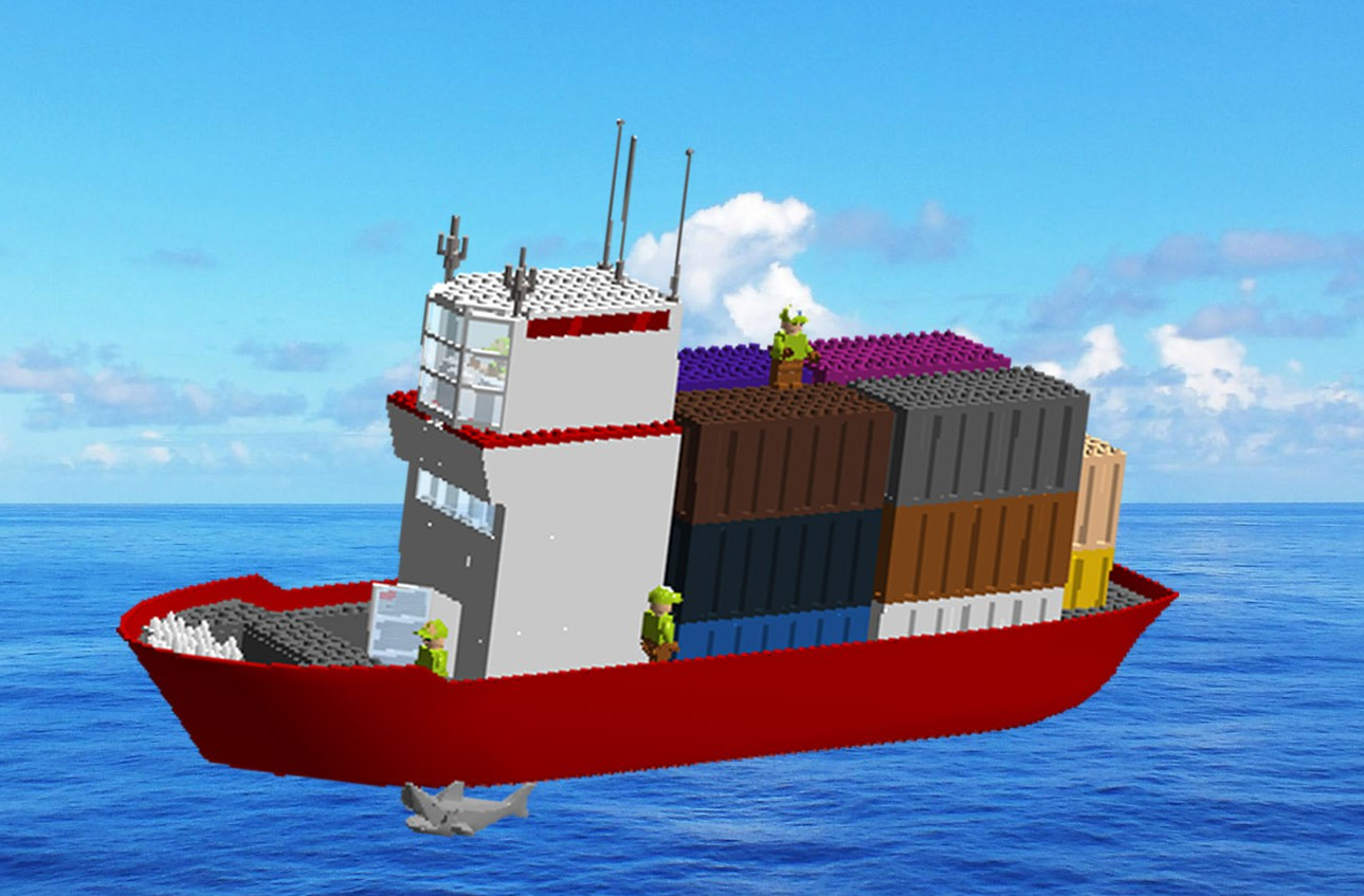 Lego Ideas Shipping Container Ship