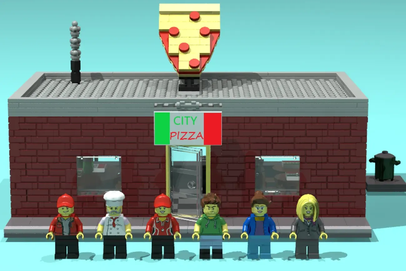 Lego city hot sale pizza shop