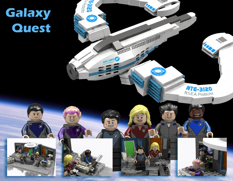 LEGO IDEAS Galaxy Quest N.S.E.A. Protector NTE3120 and Bridge