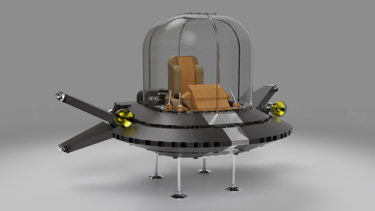 Lego flying sales saucer