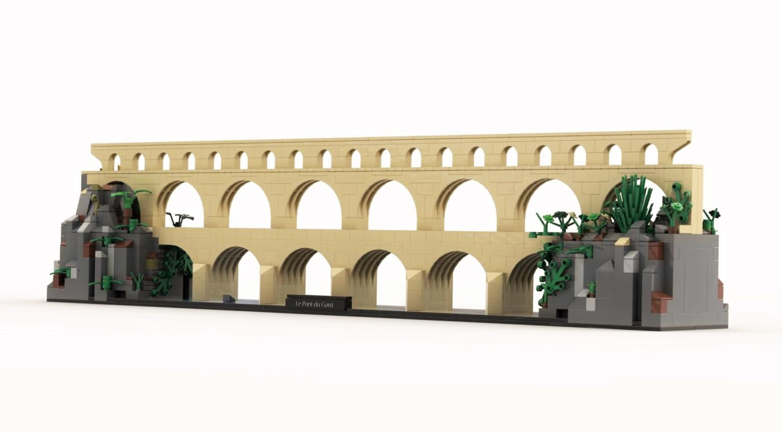 LEGO IDEAS Roman aqueduct " Pont du Gard