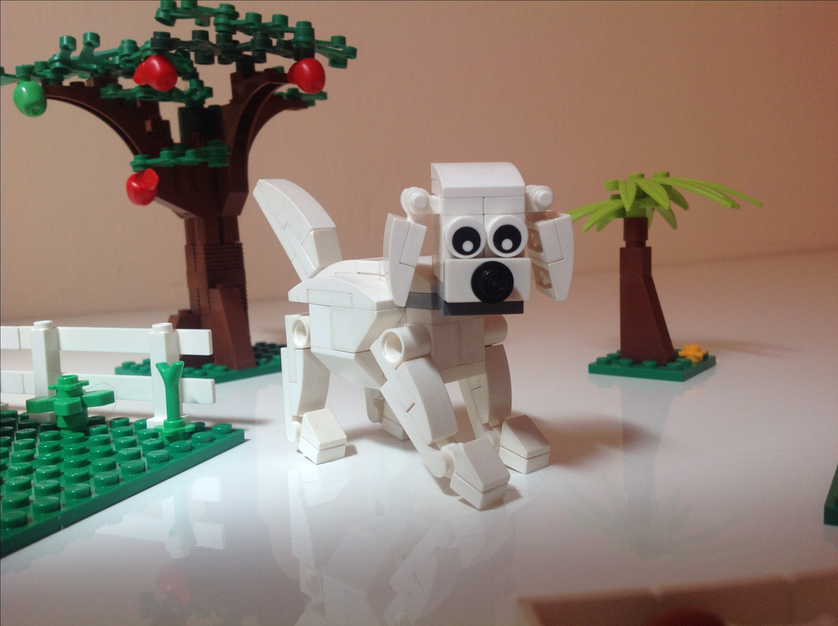 LEGO IDEAS Little White Puppy Dog