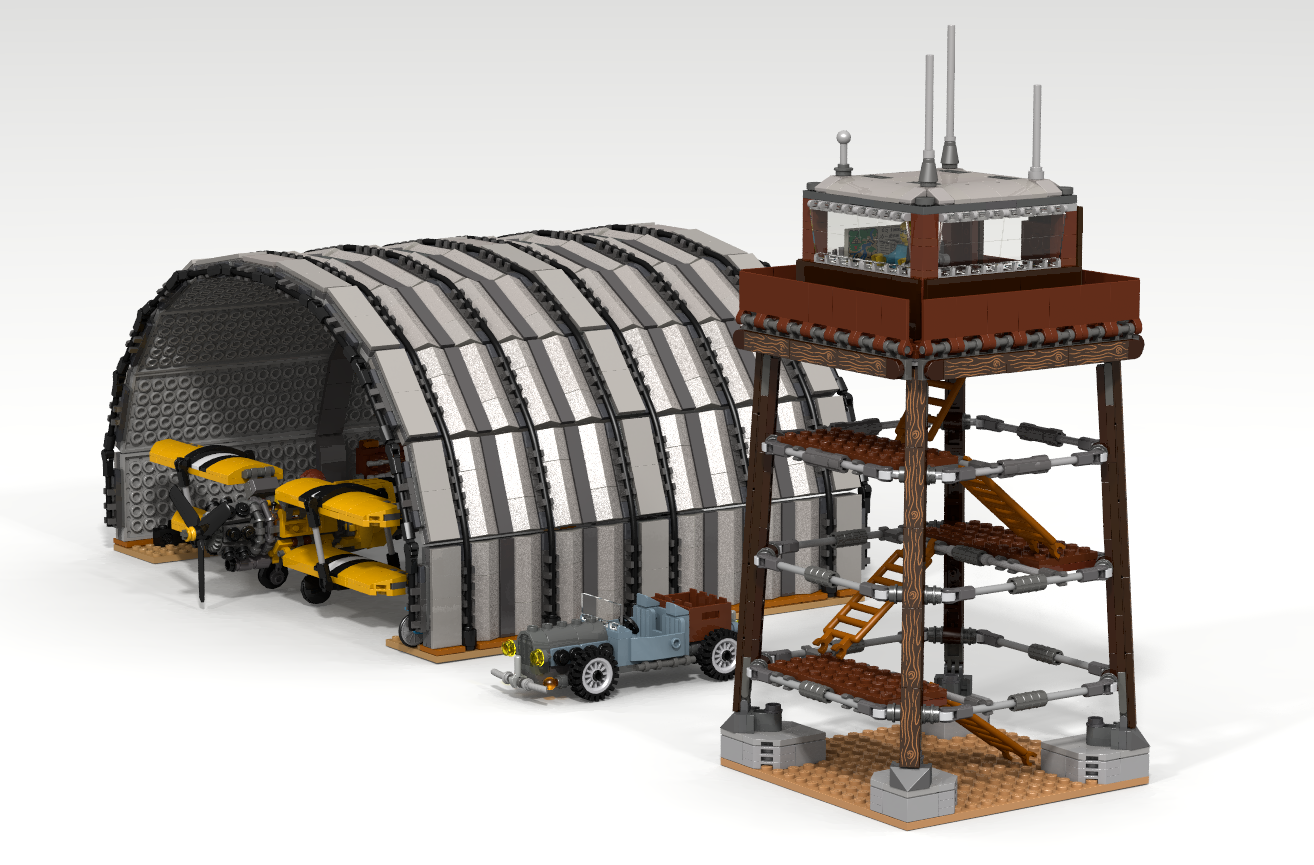 Lego best sale airplane hangar