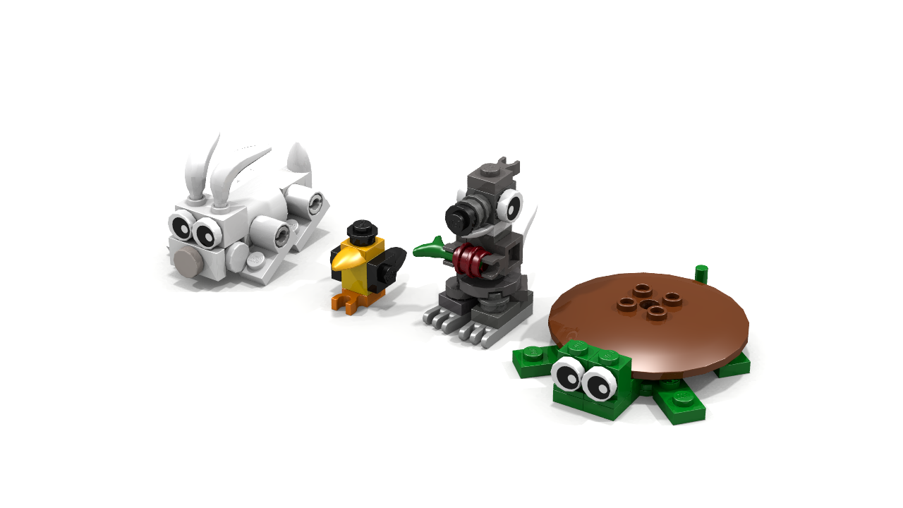 tiny lego animals