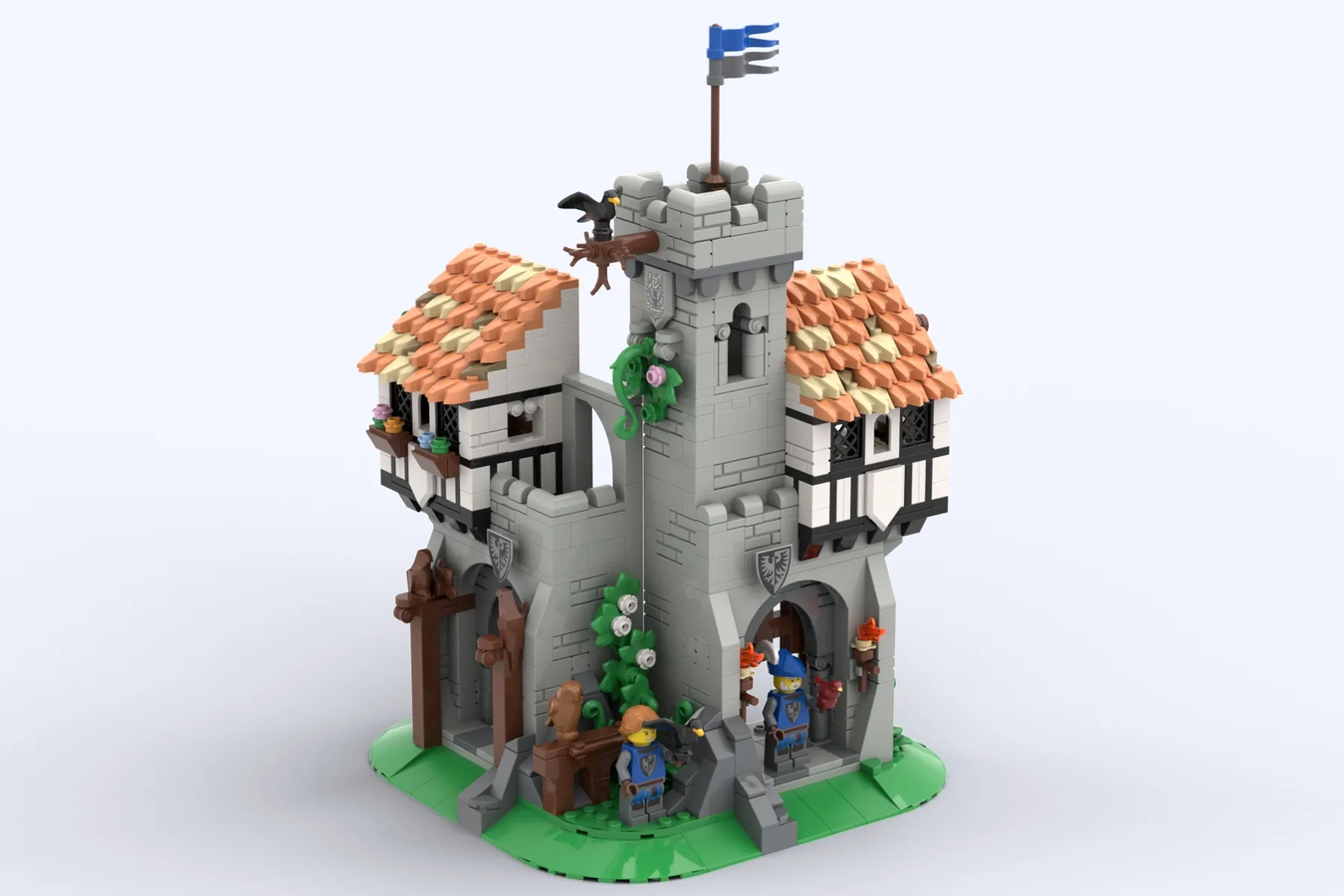 Black falcon fortress store lego