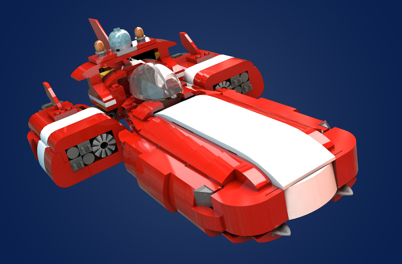 LEGO IDEAS - 100 years of fairytales! - Stitch's Spaceship: The Red One