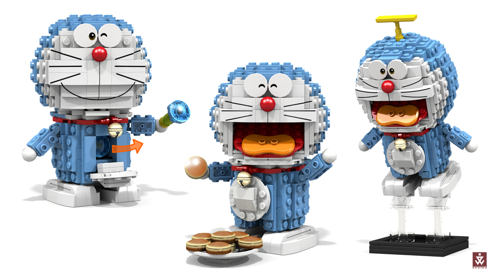 Lego Ideas Doraemon Fujiko F Fujio 80th Anniversary Commemorative Figure Set