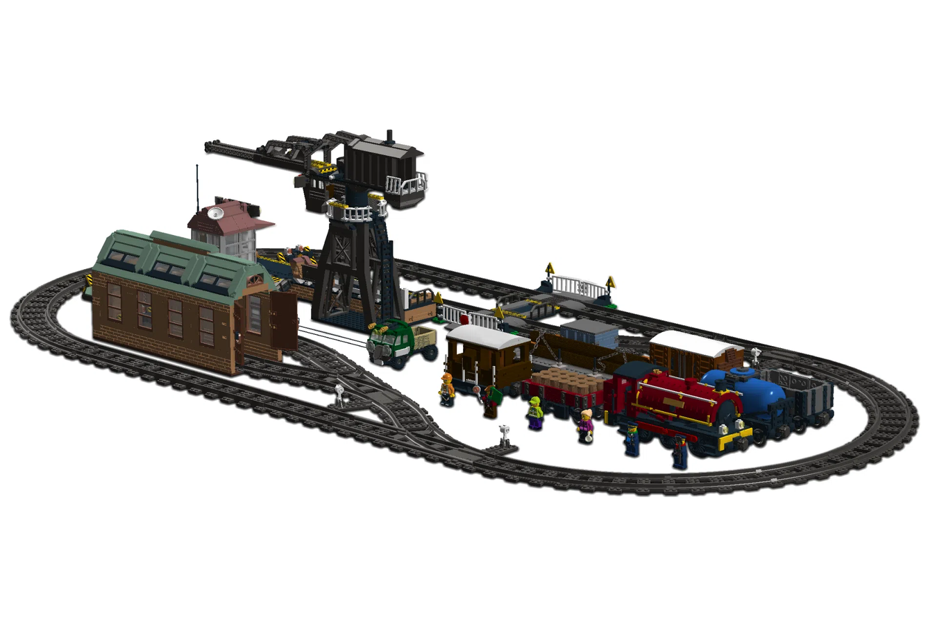 LEGO Classic Steam Freight Set