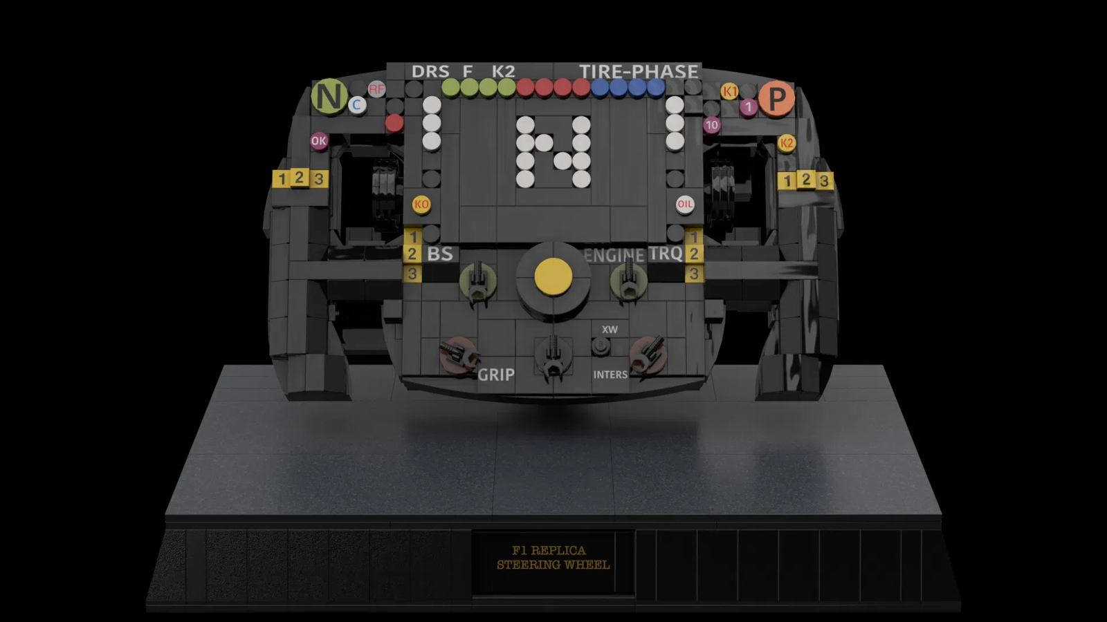LEGO IDEAS F1 Replica Steering Wheel