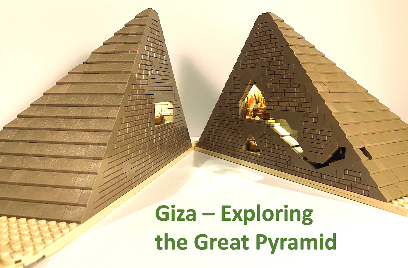 Build a complete LEGO Great Pyramid of Giza with one set