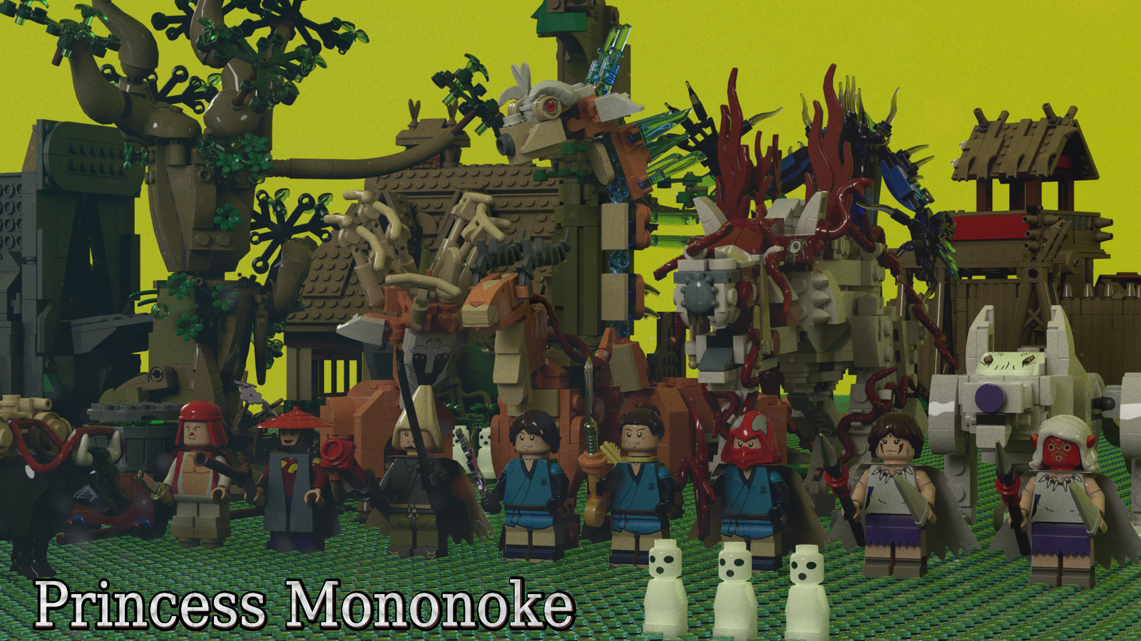 Studio Ghibli Lego - Princess Mononoke Tree Spirits! : r/lego