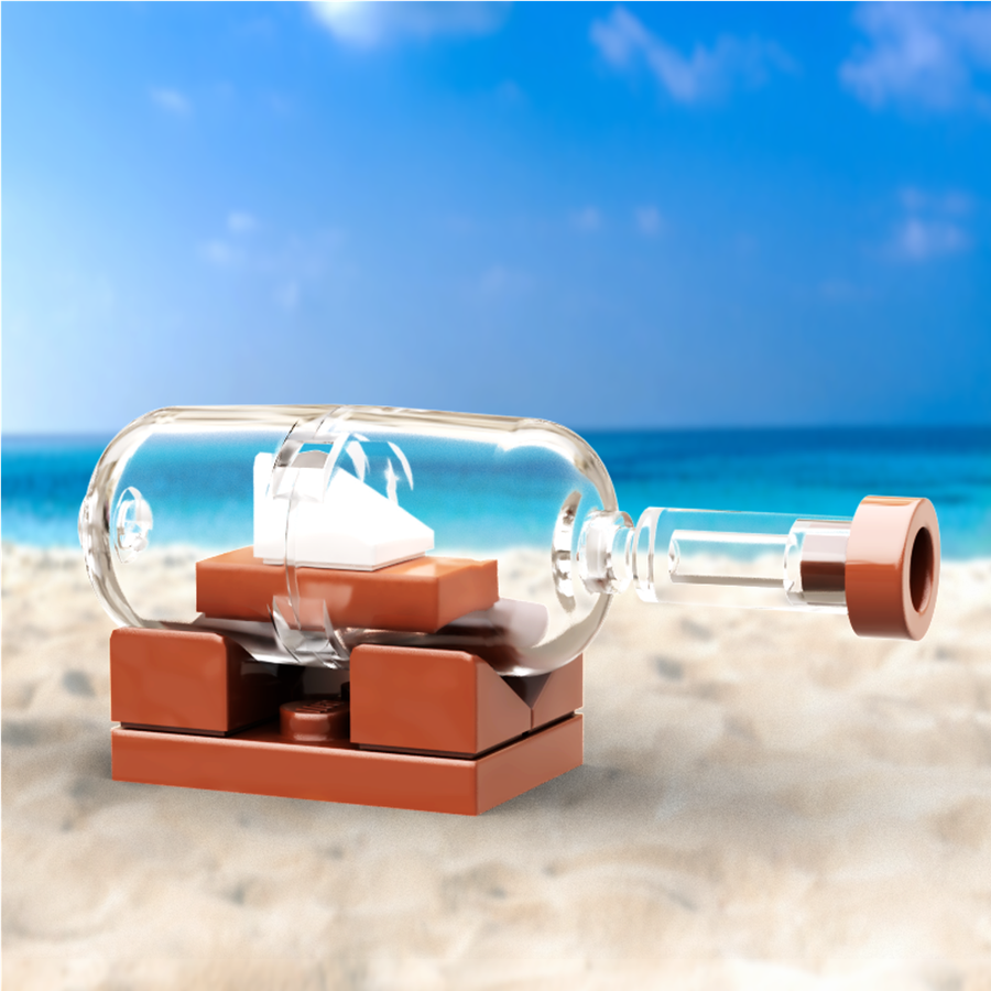 LEGO IDEAS Mini LEGO Ideas Builds! Teeny Tiny Ship in a Bottle