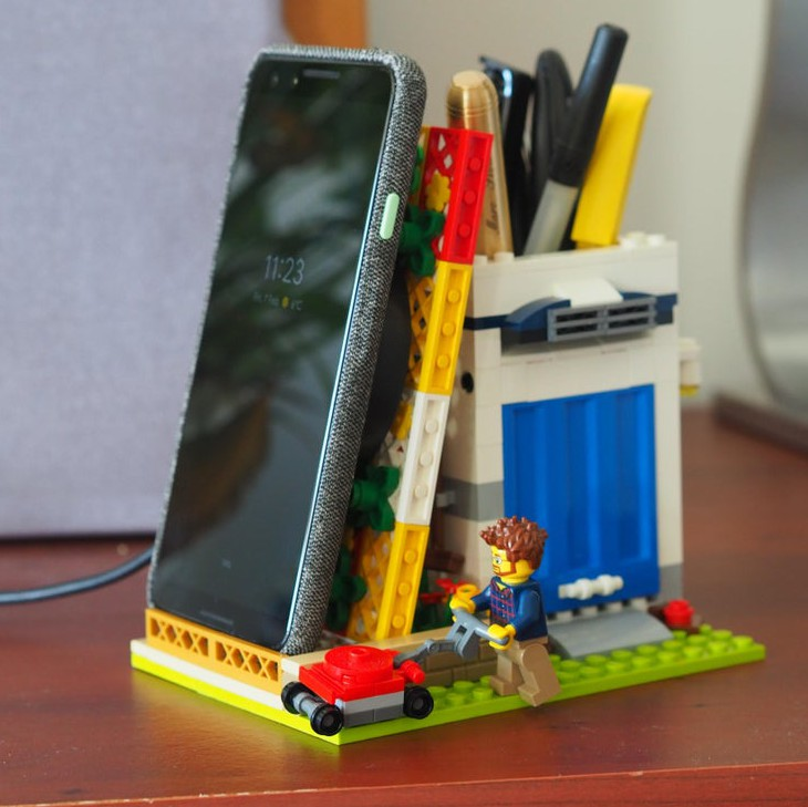 Lego phone charger online holder