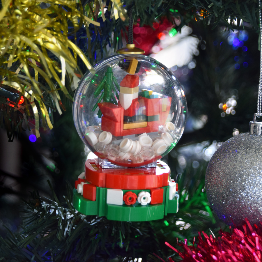 Lego christmas best sale snow globe